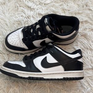 Nike Kids Black and White Low-Top Sneakers